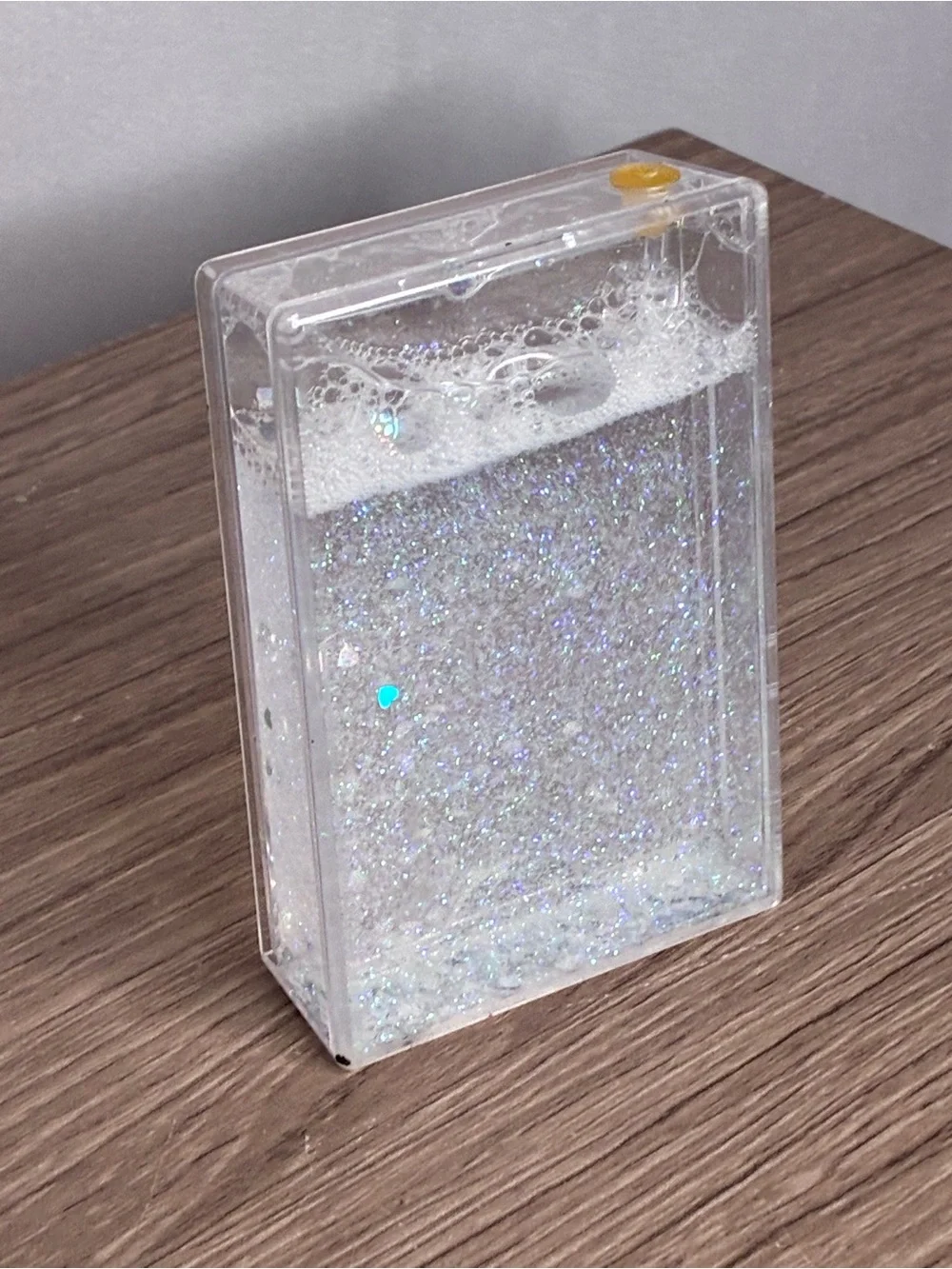 🐼 3/$25 GUC Silver Glitter Snow Globe Frame for Fuji Instax Prints